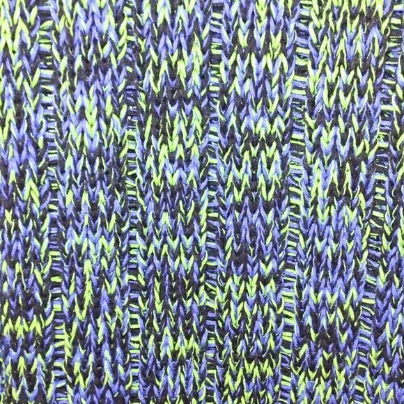 FOREVER 21 BLUE, GREEN & BLACK KNIT SLEEVELESS TANK SWEATER - SIZE M - Picture 4 of 4